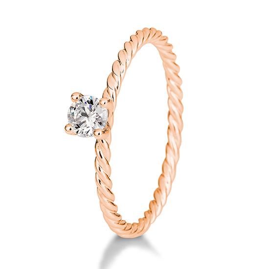 Breuning Verlobungsring Breuning Solitaire Verlobungsring Kordel Rot-Gold in der Hochzeitsschmiede Aachen kaufen