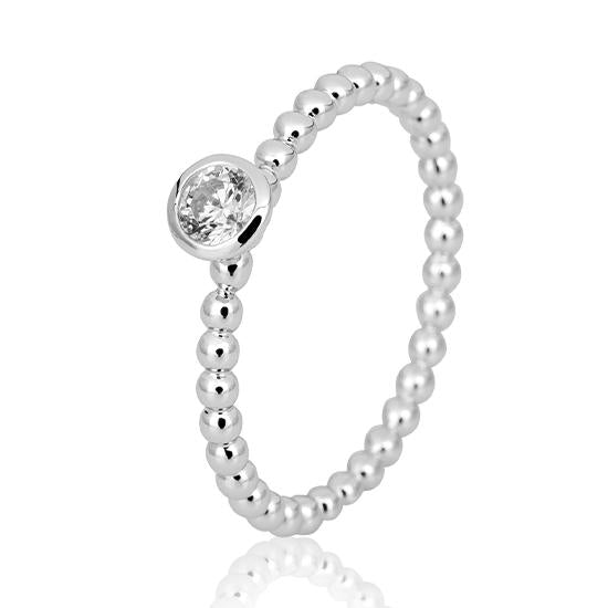 Breuning Verlobungsring Breuning Solitaire Verlobungsring Kugel Weiss-Gold in der Hochzeitsschmiede Aachen kaufen