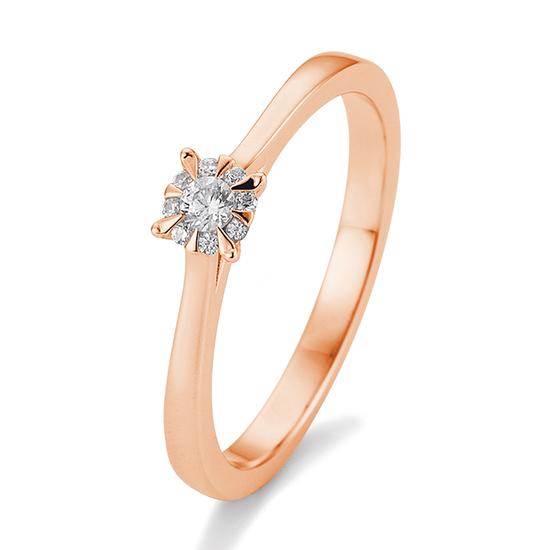 Breuning Verlobungsring Breuning Solitaire Verlobungsring Hero Rot-Gold in der Hochzeitsschmiede Aachen kaufen