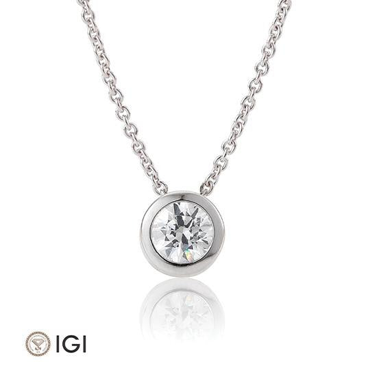 Breuning Anhaenger Breuning Solitaire Anhaenger Laeufer Weiss-Gold in der Hochzeitsschmiede Aachen kaufen