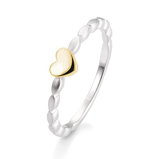 Breuning Verlobungsring Breuning Solitaire Verlobungsring Herz Weiss-Gold/Gelb-Gold in der Hochzeitsschmiede Aachen kaufen