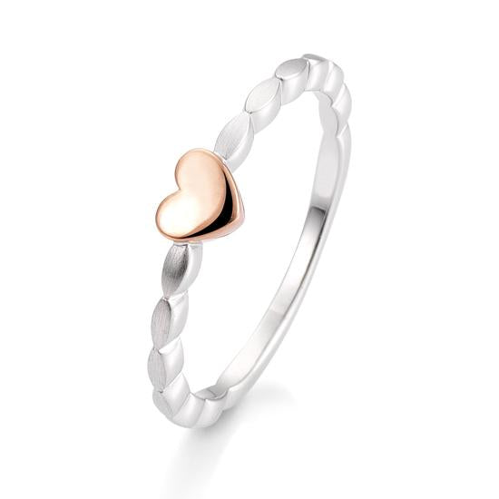 Breuning Verlobungsring Breuning Solitaire Verlobungsring Herz Weiss-Gold/Rot-Gold in der Hochzeitsschmiede Aachen kaufen