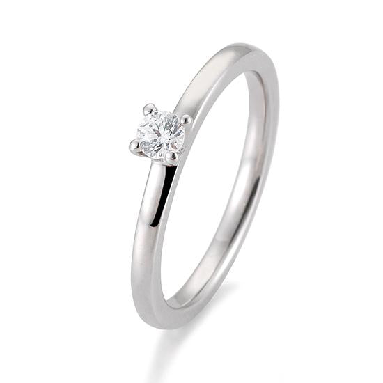 Breuning Verlobungsring Breuning Solitaire 4er Krappe Weiss-Gold in der Hochzeitsschmiede Aachen kaufen
