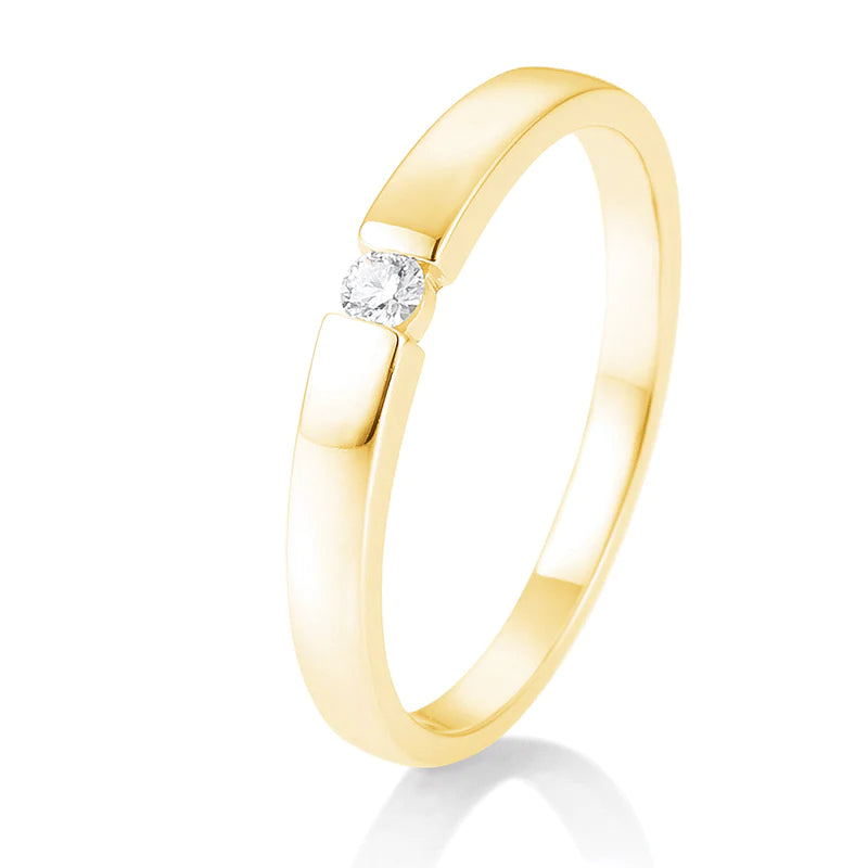 Spann Ring mit Brillant