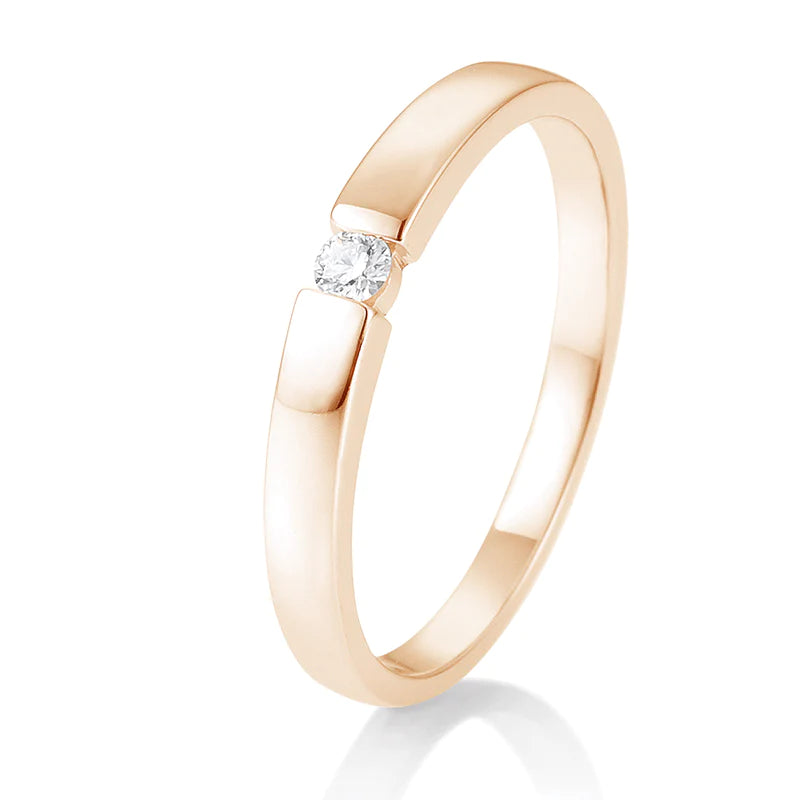 Spann Ring mit Brillant