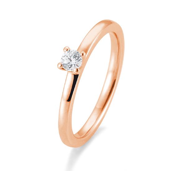 Breuning Verlobungsring Breuning Solitaire 4er Krappe Rot-Gold in der Hochzeitsschmiede Aachen kaufen