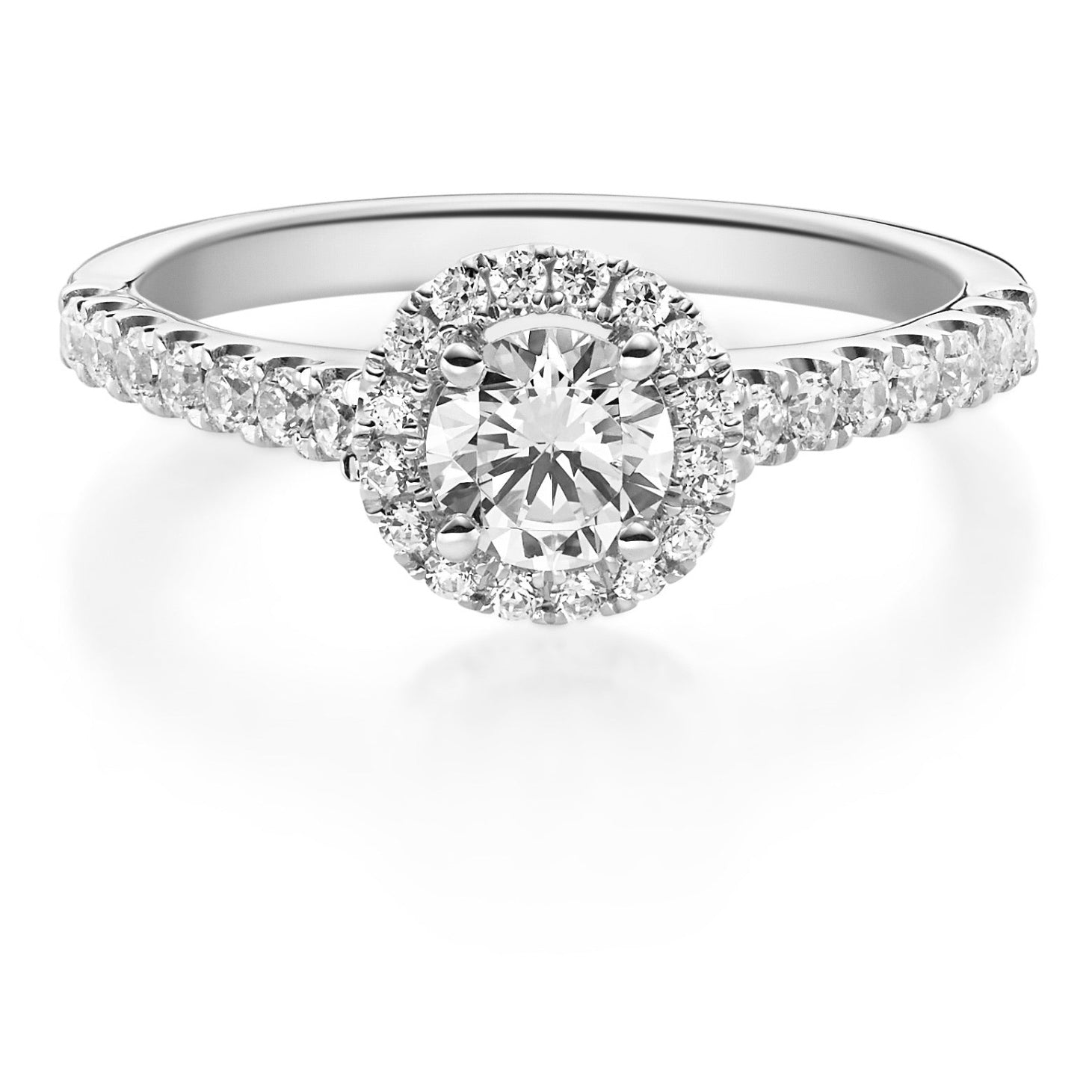 Antragsring aus Gold mit Brillanten