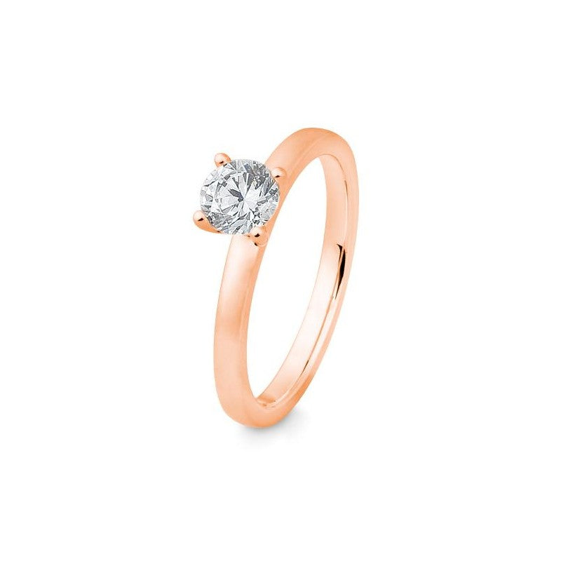 Verlobungsring 4er Krappe mit Brillant in Gold oder Platin