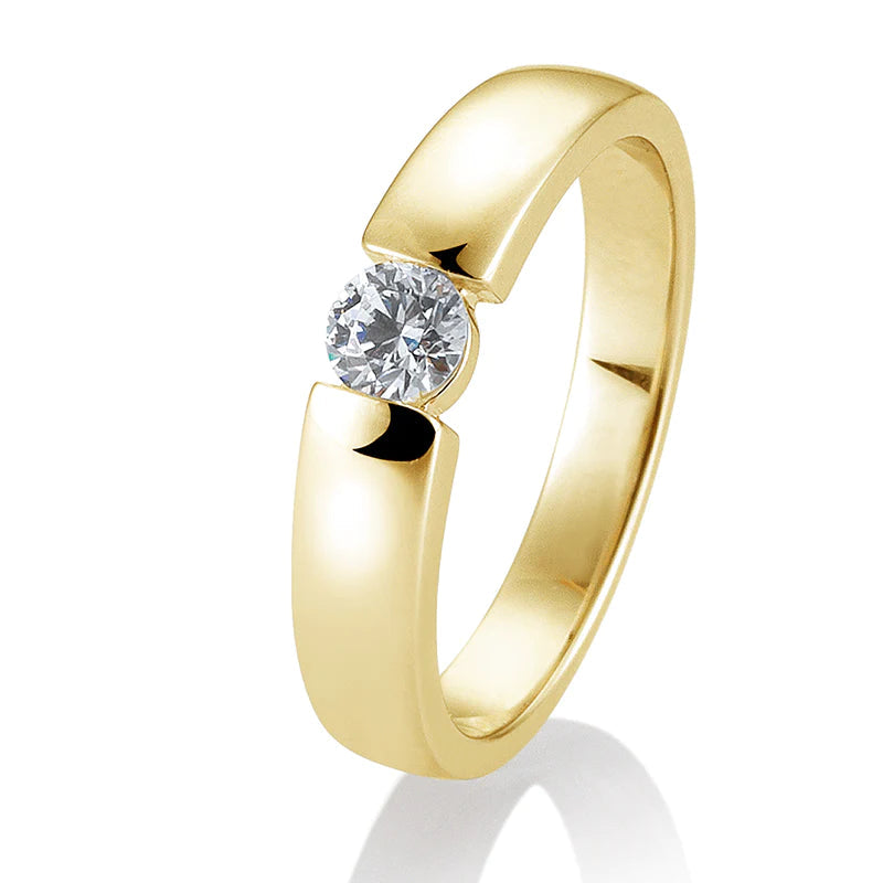 Spann Ring mit Brillant