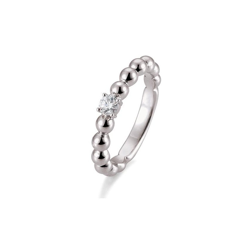 Verlobungsring Kugel mit Brillant in Gold oder Platin