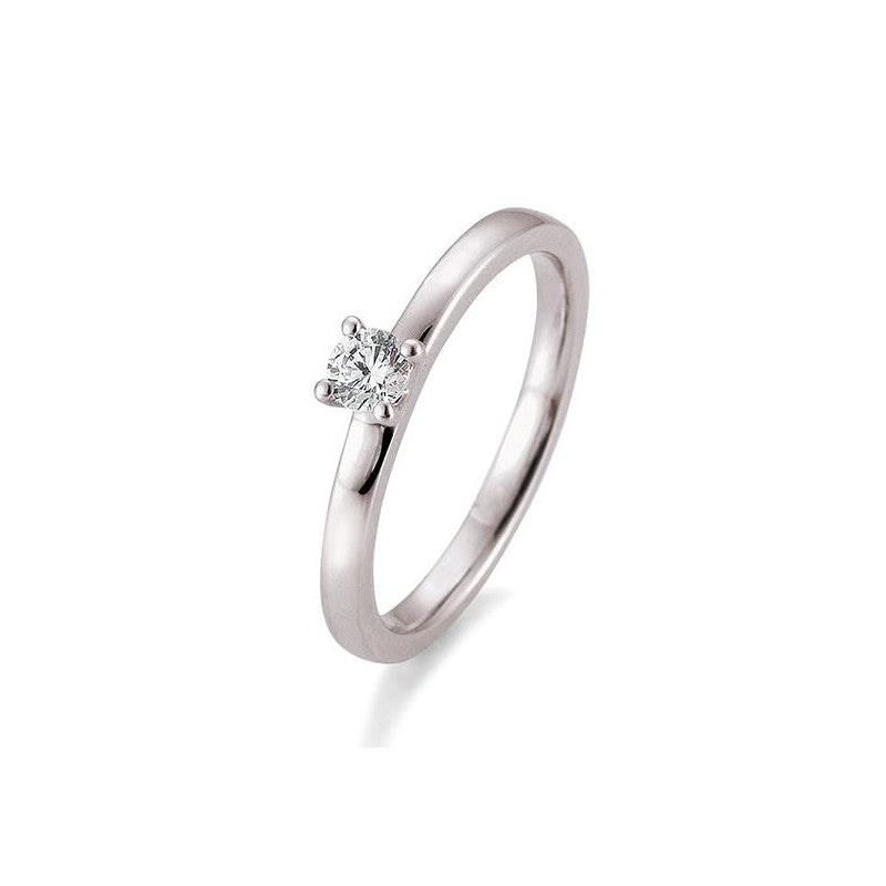Verlobungsring 4er Krappe mit Brillant in Gold oder Platin