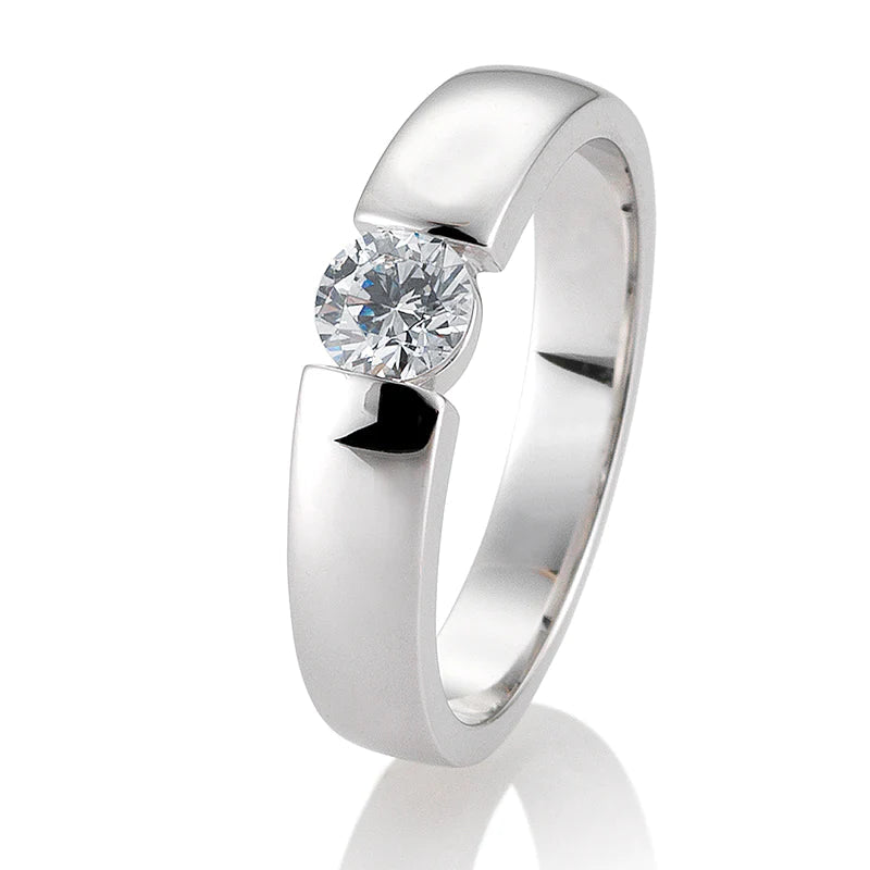Spann Ring mit Brillant