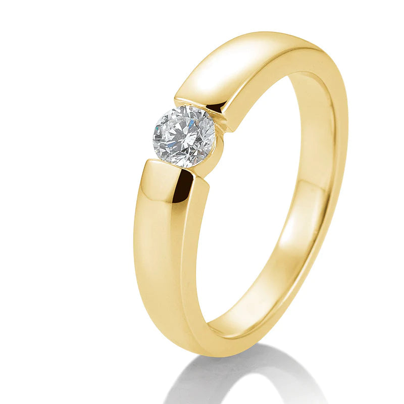 Spann Ring mit Brillant