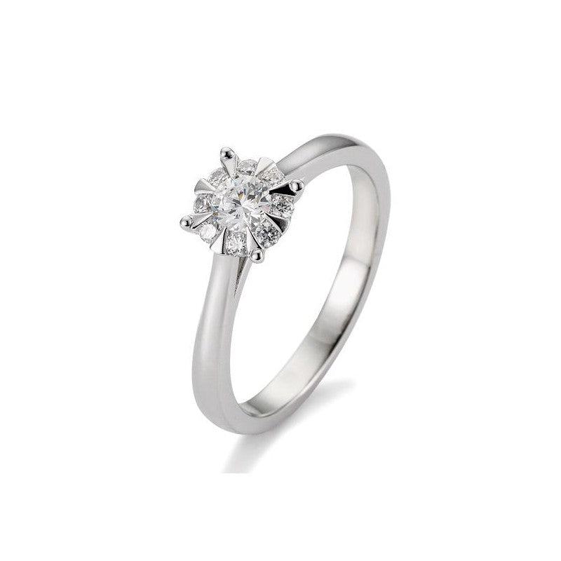 Verlobungsring Hero mit Brillanten in Gold oder Platin