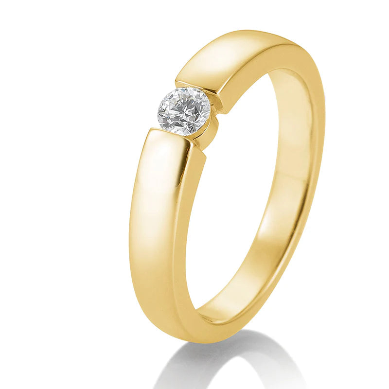 Spann Ring mit Brillant