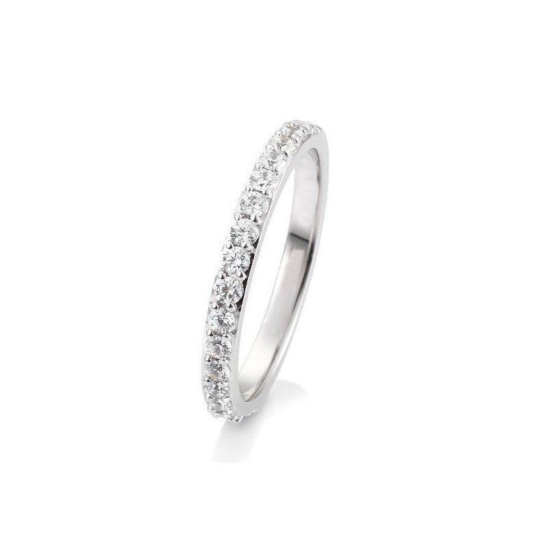 Memoire Ring /Vorsteckring  in Weißgold mit Brillanten  Sie suchen ein Geschenk für einen besonderen Anlass? Unser Memoire Ring mit Brillanten in Kanalfassung ist die perfekte Wahl. In Weißgold oder Gelbgold erhältlich, zeigt er Ihre Liebe und Wertschätzung. Mit 18 oder 14 Karat Gold und sorgfältig angeordneten Brillanten ist dieser Ring ein elegantes und zeitloses Geschenk.