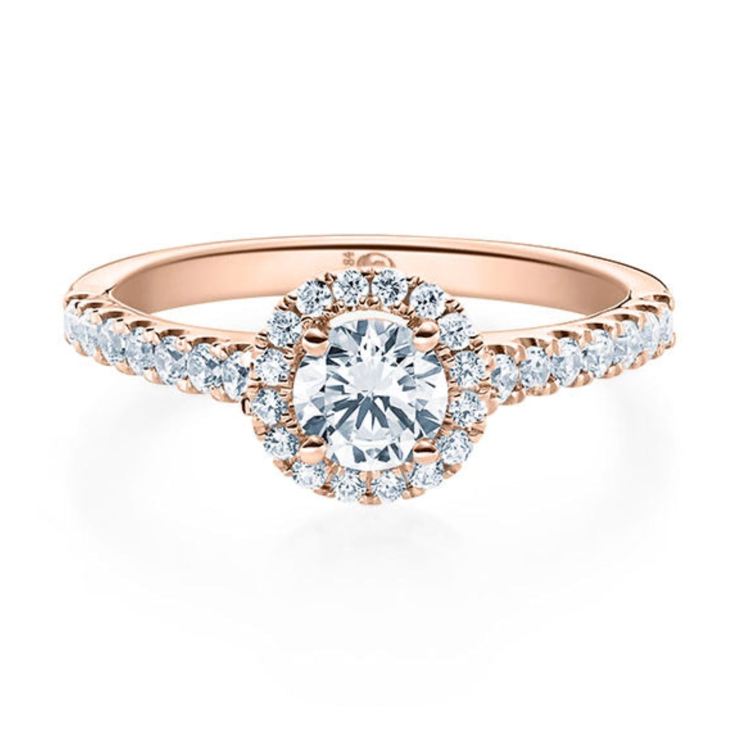 Antragsring aus Gold mit Brillanten