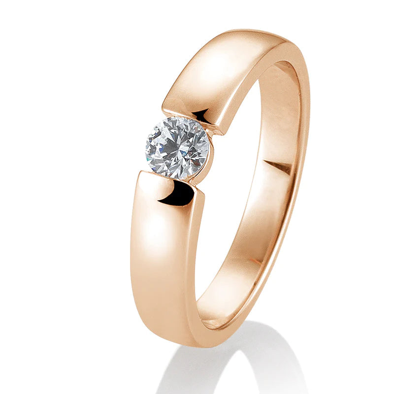 Spann Ring mit Brillant