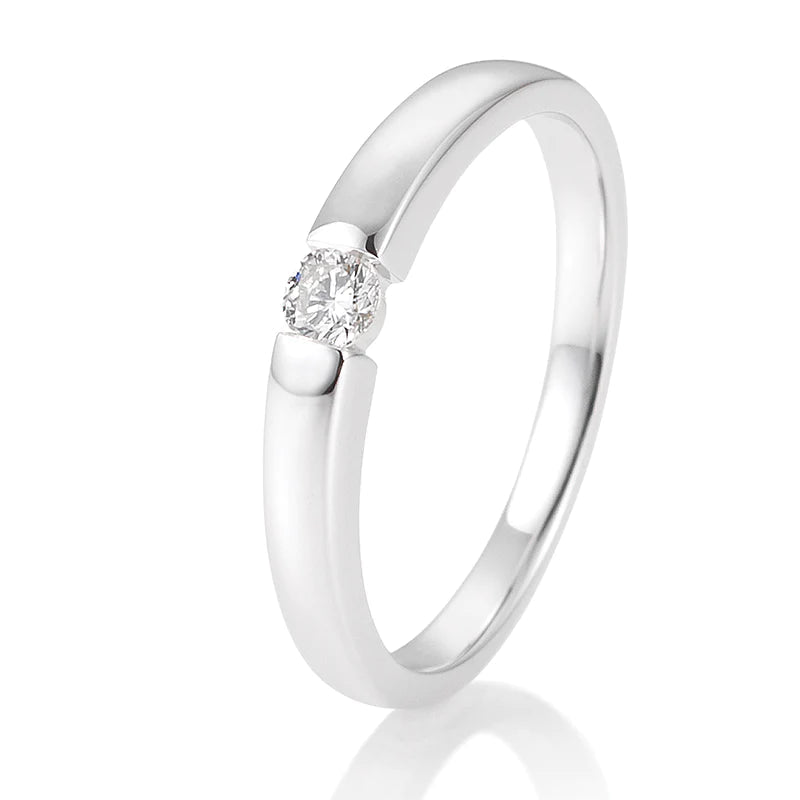 Spann Ring mit Brillant