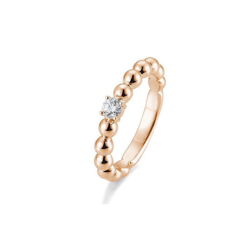 Verlobungsring Kugel mit Brillant in Gold oder Platin