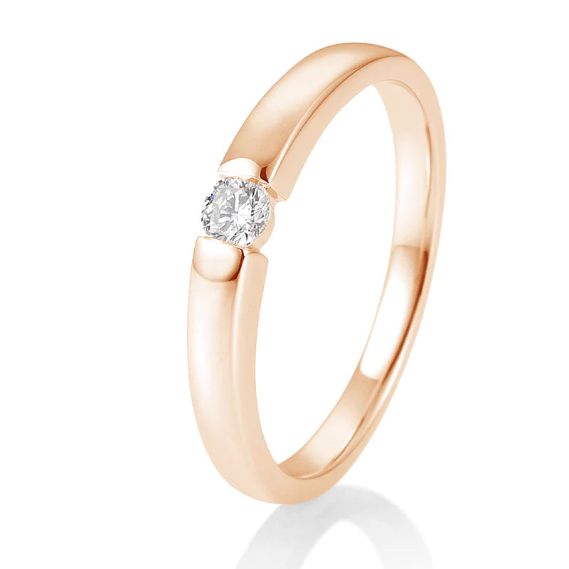 Spann Ring mit Brillant