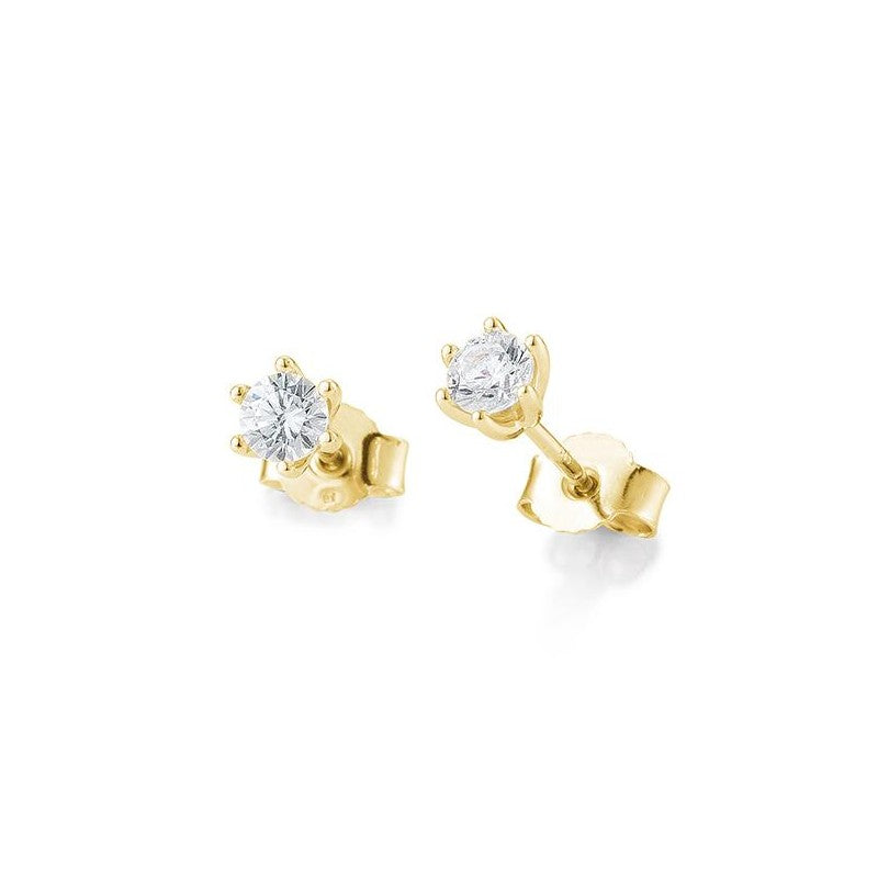 Ohrstecker 6er Krappe mit Brillanten in Gold oder Platin