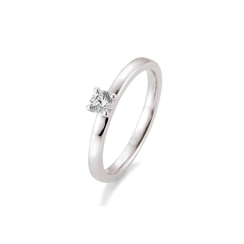 Verlobungsring 4er Krappe mit Brillant in Gold oder Platin