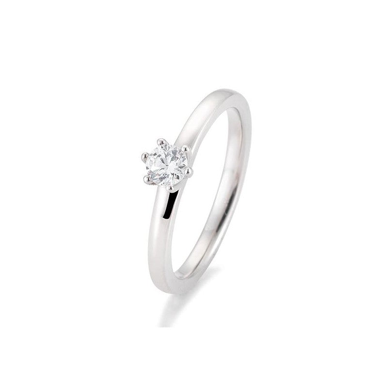 Verlobungsring 6er Krappe mit Brillant in Gold oder Platin