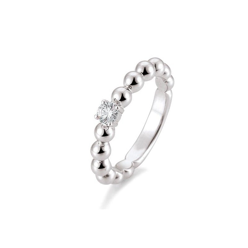 Verlobungsring Kugel mit Brillant in Gold oder Platin