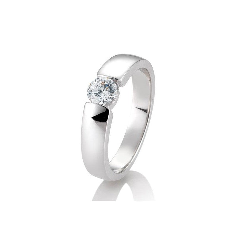 Spann Ring mit Brillant