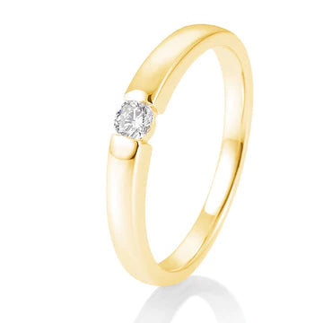 Spann Ring mit Brillant