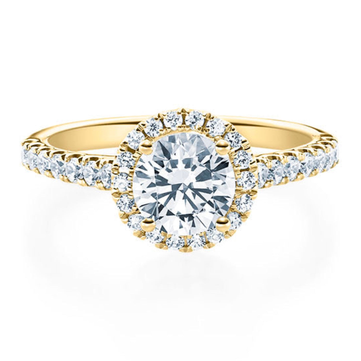 Antragsring aus Gold mit Brillanten