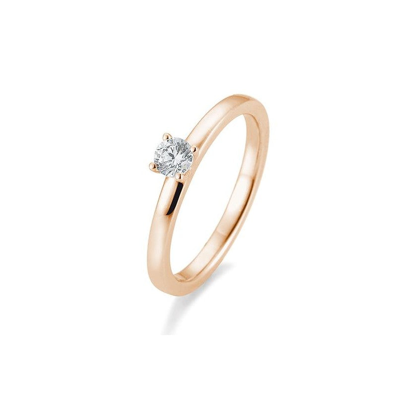 Verlobungsring 4er Krappe mit Brillant in Gold oder Platin