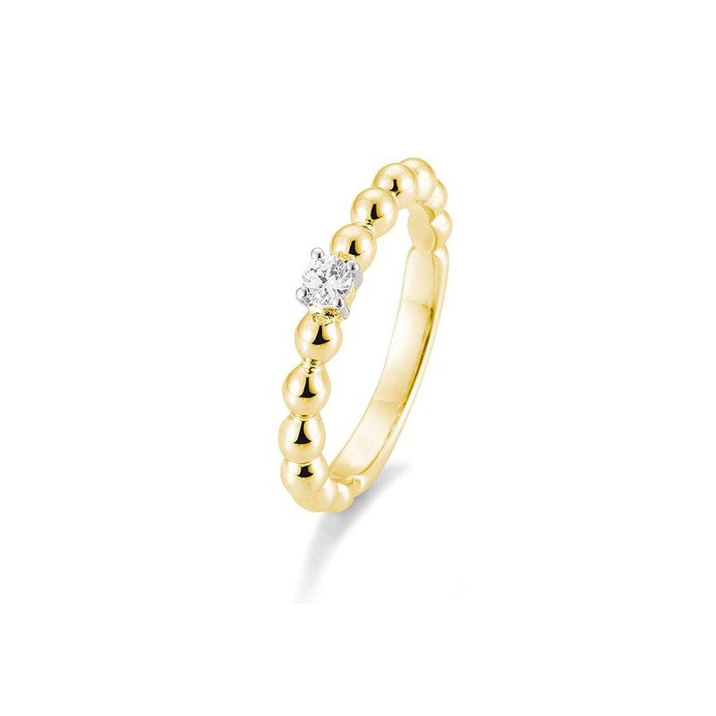 Verlobungsring Kugel mit Brillant in Gold oder Platin