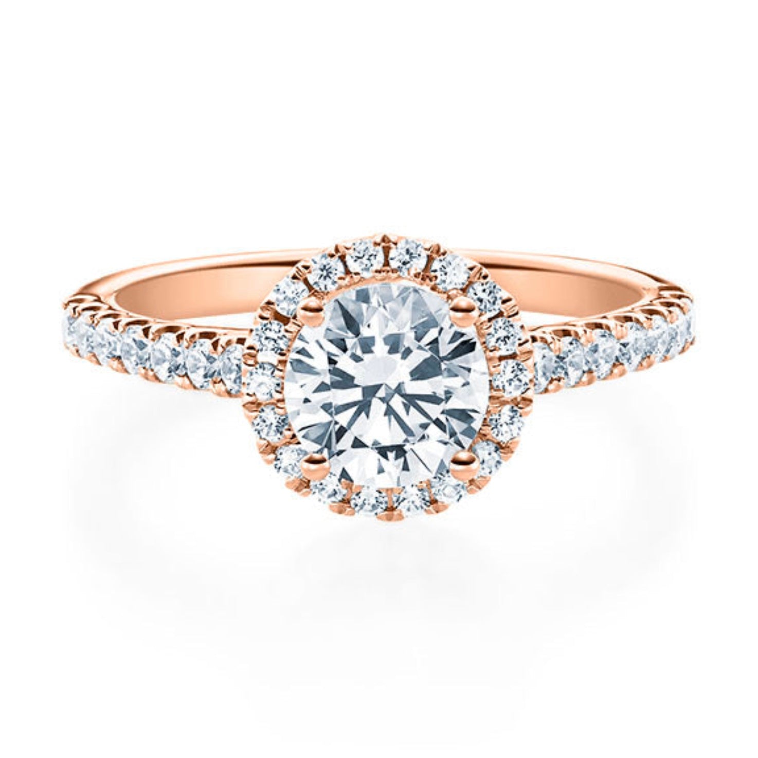 Antragsring aus Gold mit Brillanten