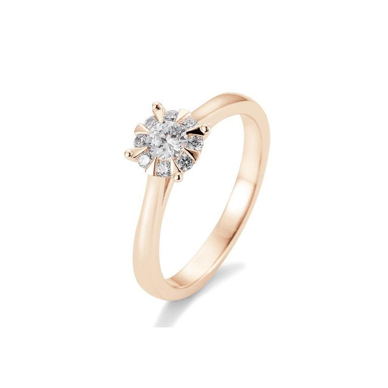 Verlobungsring Hero mit Brillanten in Gold oder Platin