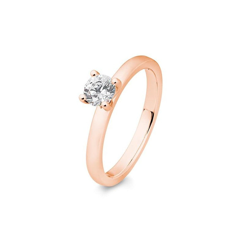 Verlobungsring 4er Krappe mit Brillant in Gold oder Platin