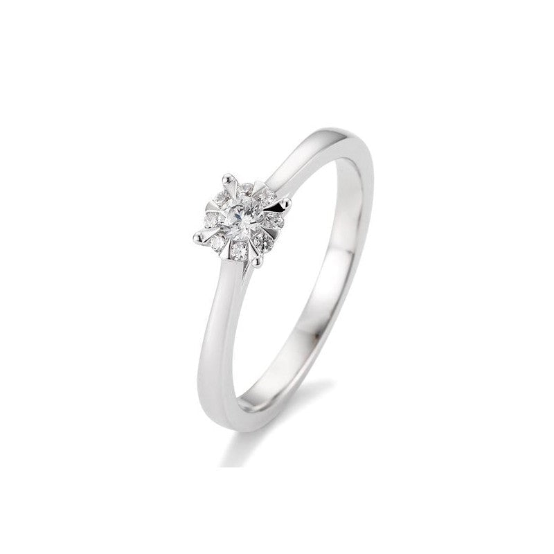 Verlobungsring Hero mit Brillanten in Gold oder Platin