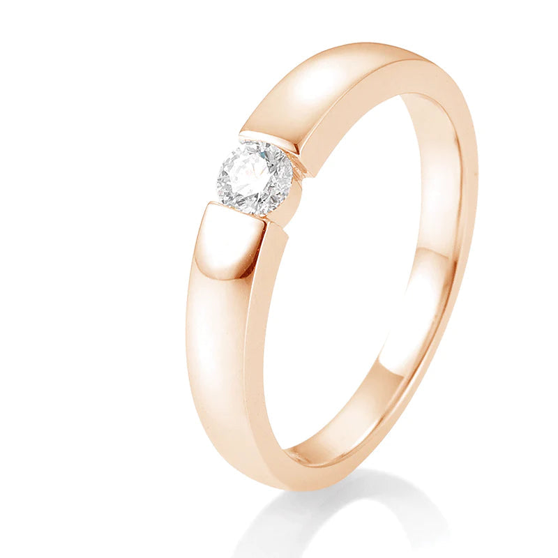 Spann Ring mit Brillant