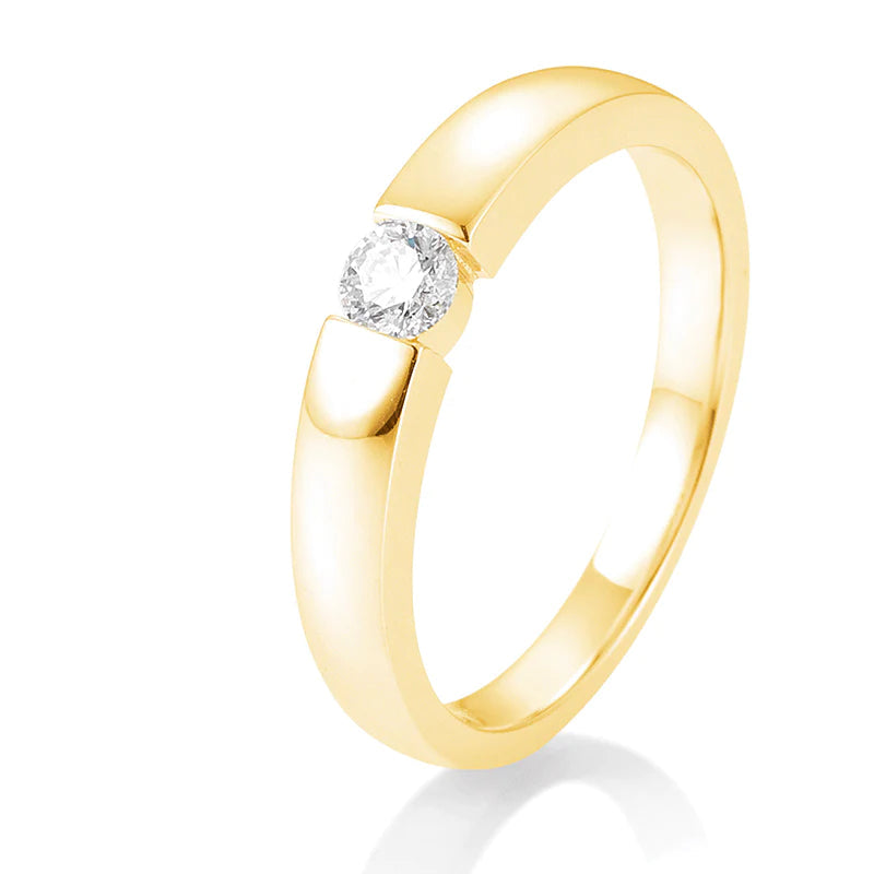 Spann Ring mit Brillant