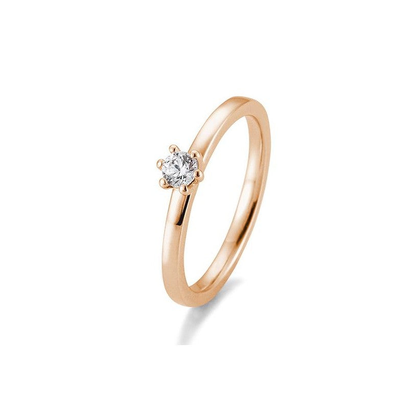 Verlobungsring 6er Krappe mit Brillant in Gold oder Platin