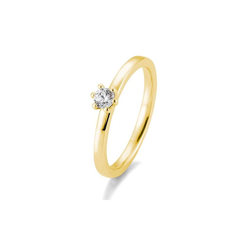 Verlobungsring 6er Krappe mit Brillant in Gold oder Platin