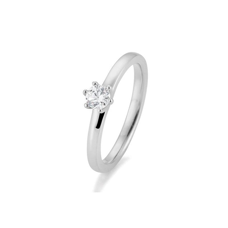 Verlobungsring 6er Krappe mit Brillant in Gold oder Platin