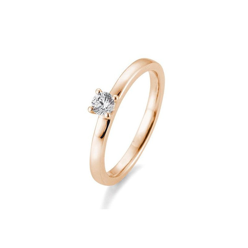 Verlobungsring 4er Krappe mit Brillant in Gold oder Platin