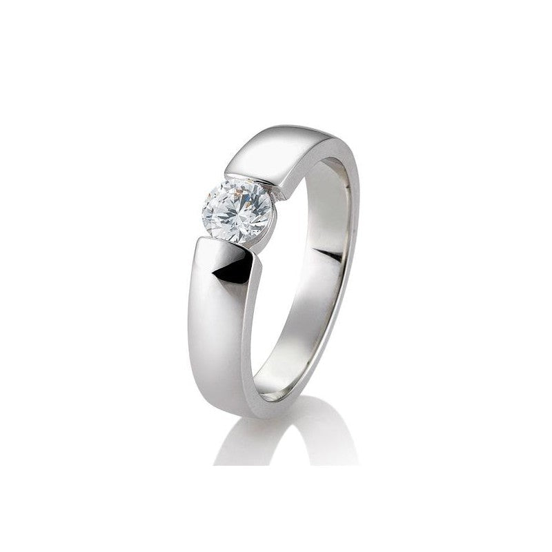 Spann Ring mit Brillant