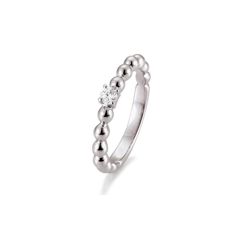 Verlobungsring Kugel mit Brillant in Gold oder Platin