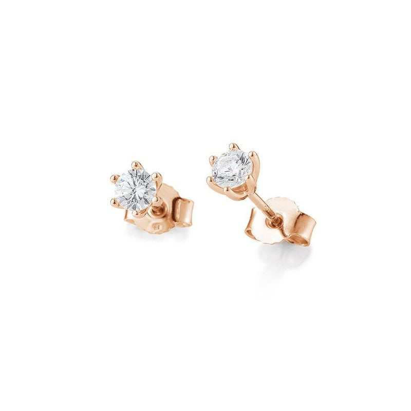 Ohrstecker 6er Krappe mit Brillanten in Gold oder Platin