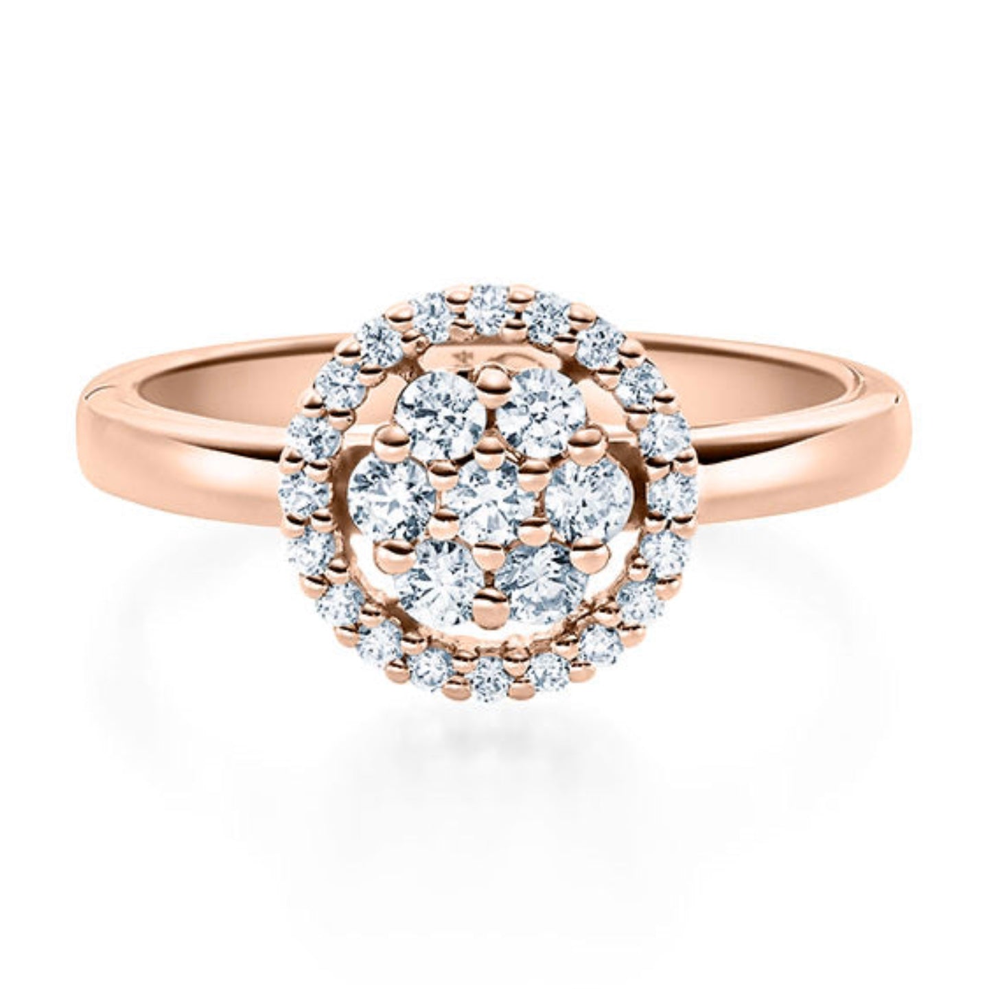Antragsring Verlobungsring in 750er Gold mit Brillanten