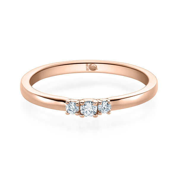 Vorsteckring aus Gold mit Brillanten 0,12ct