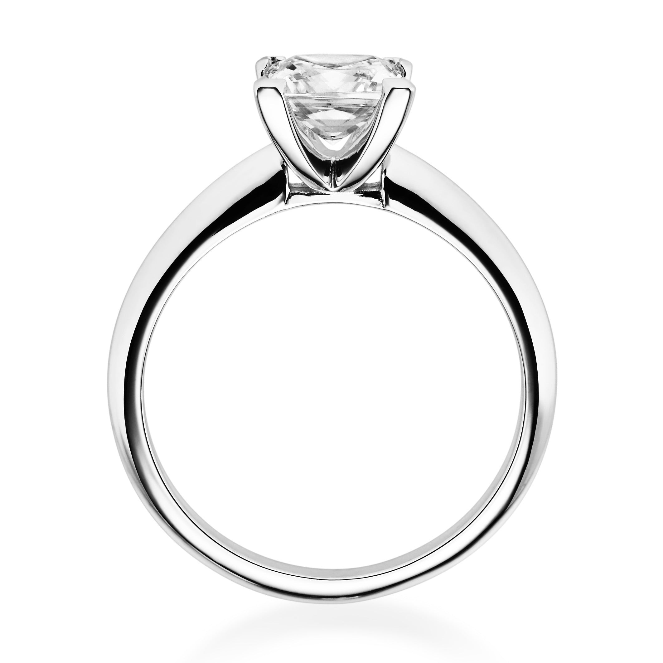 Antragsring aus Gold mit Princess-Brillant